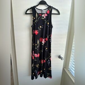 Old Navy Floral Black Sleeveless Dress